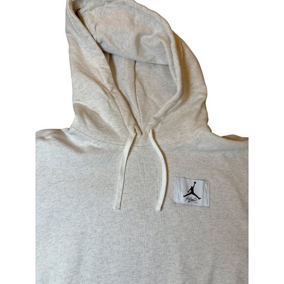 Jordan Womens Flight Essential‎ Fleece Hoodie Size Large Coconut Milk - Picture 2 of 9